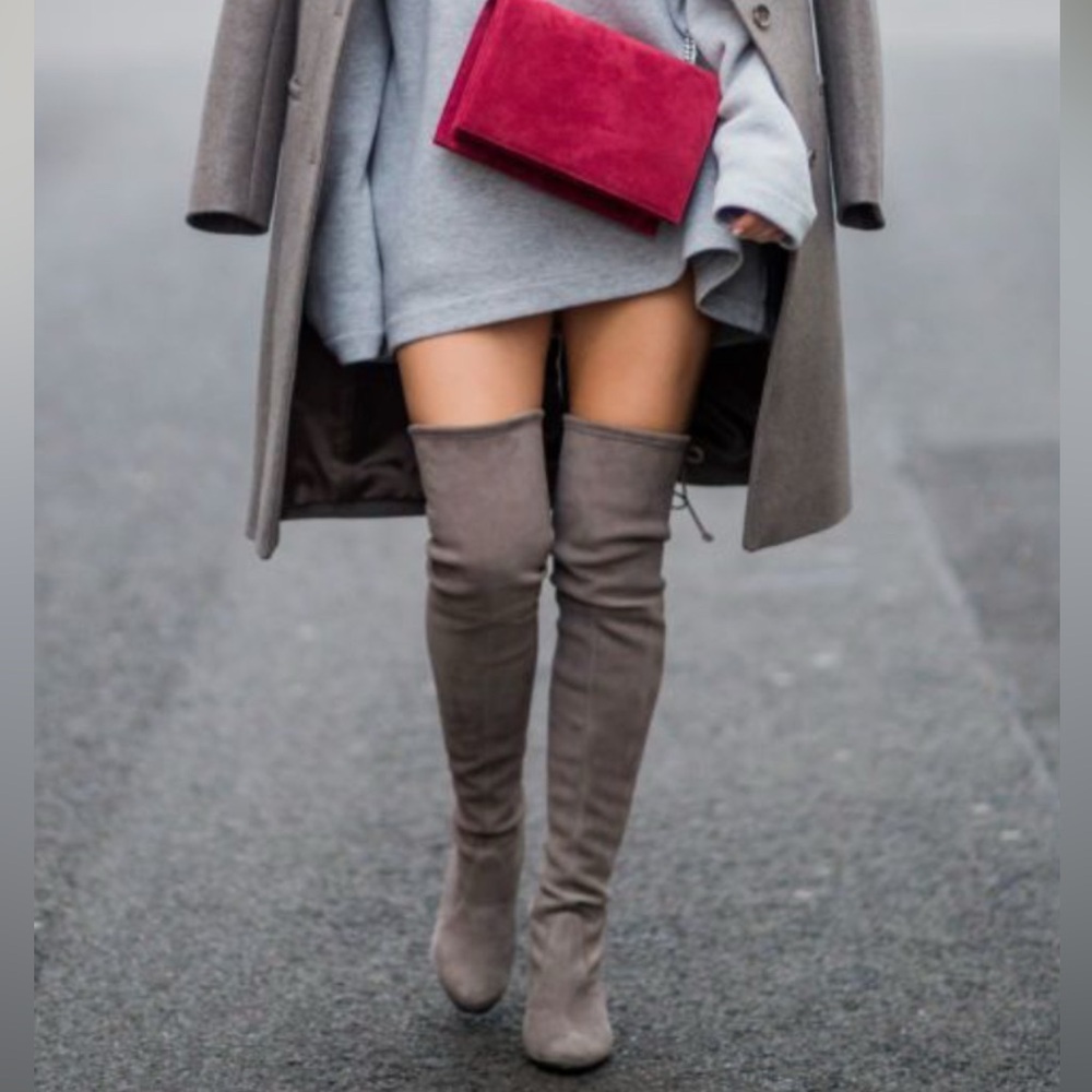 Steve Madden Charcoal Over-the-Knee Boots